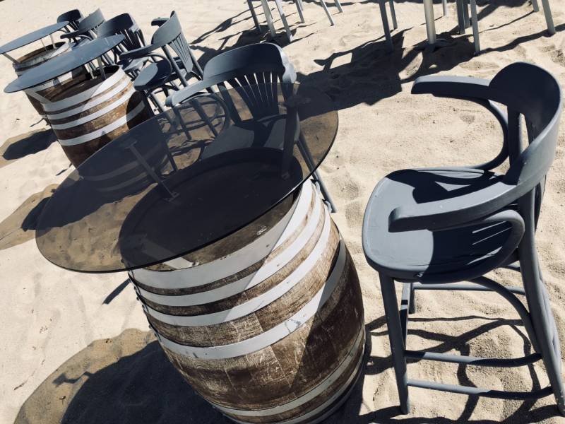 Fourniture et pose dessus de table plage Padula à Algajola